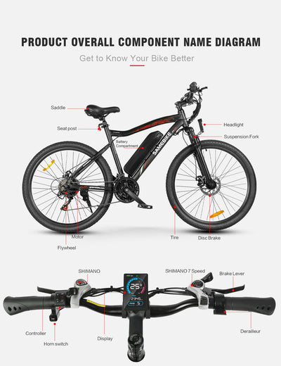 E-MTB SAMEBIKE SY26-II 500W