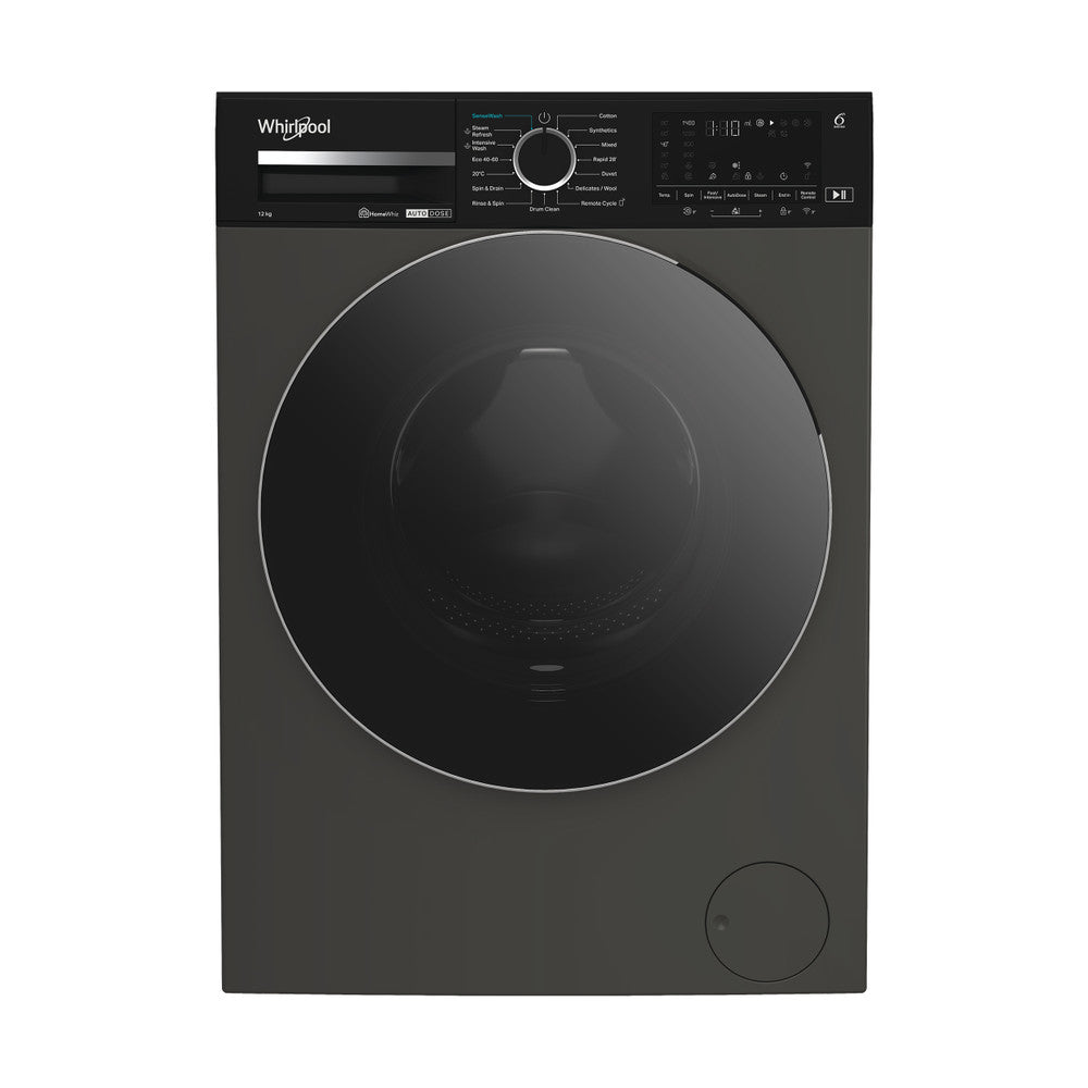 Whirlpool 12KG 1400RPM freistehend Waschmaschine - Manhattan Grau | W0M 27G ADS IRE