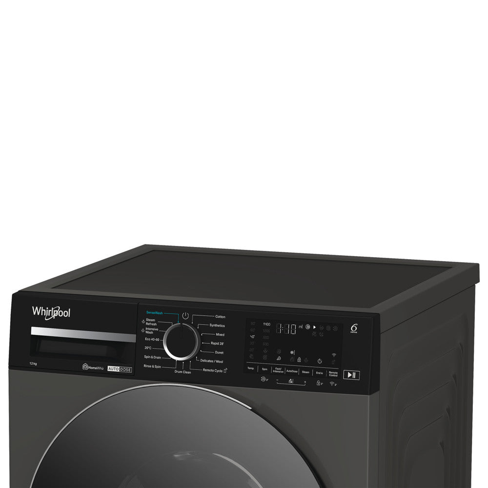 Whirlpool 12KG 1400RPM freistehend Waschmaschine - Manhattan Grau | W0M 27G ADS IRE