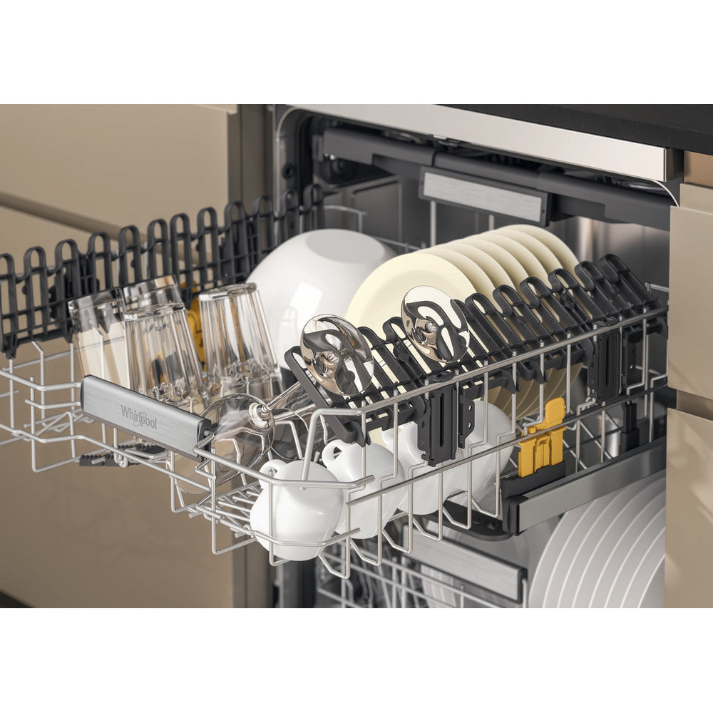 Whirlpool 60CM freistehend Standard Geschirrspüler - Inox | W7FHS51XUK