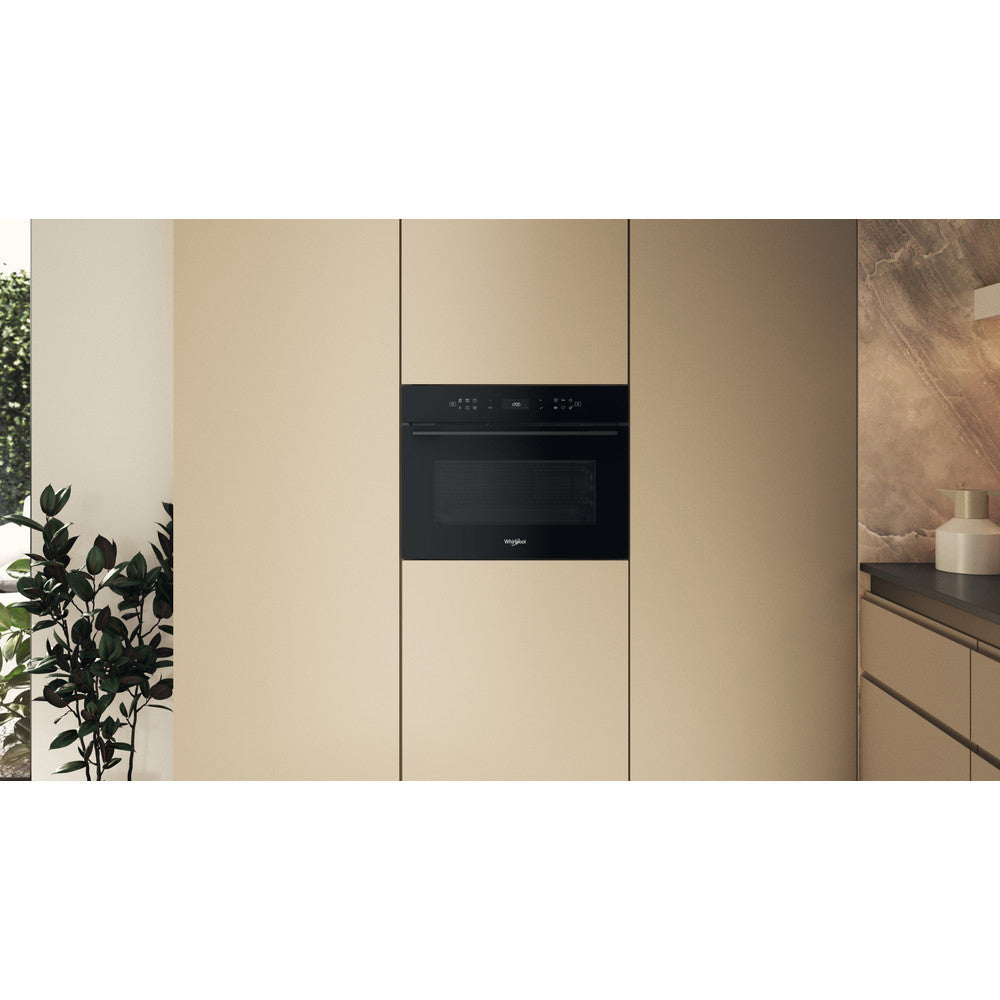 Whirlpool Collection W7 53L Einbau Mikrowelle Backofen mit Grill - Schwarz | WCW7O7HTSBUK