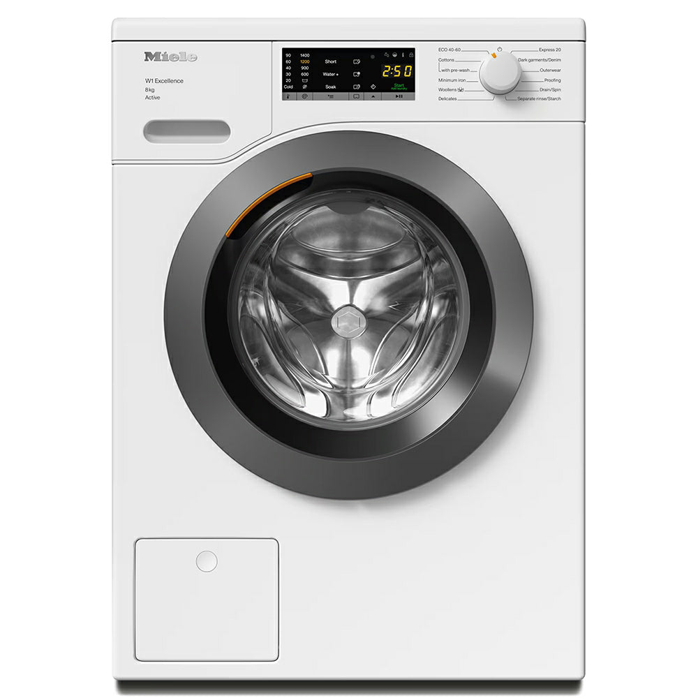 Miele W1 Active 8KG 1400RPM freistehend Waschmaschine - Lotus Weiß | WEA 125