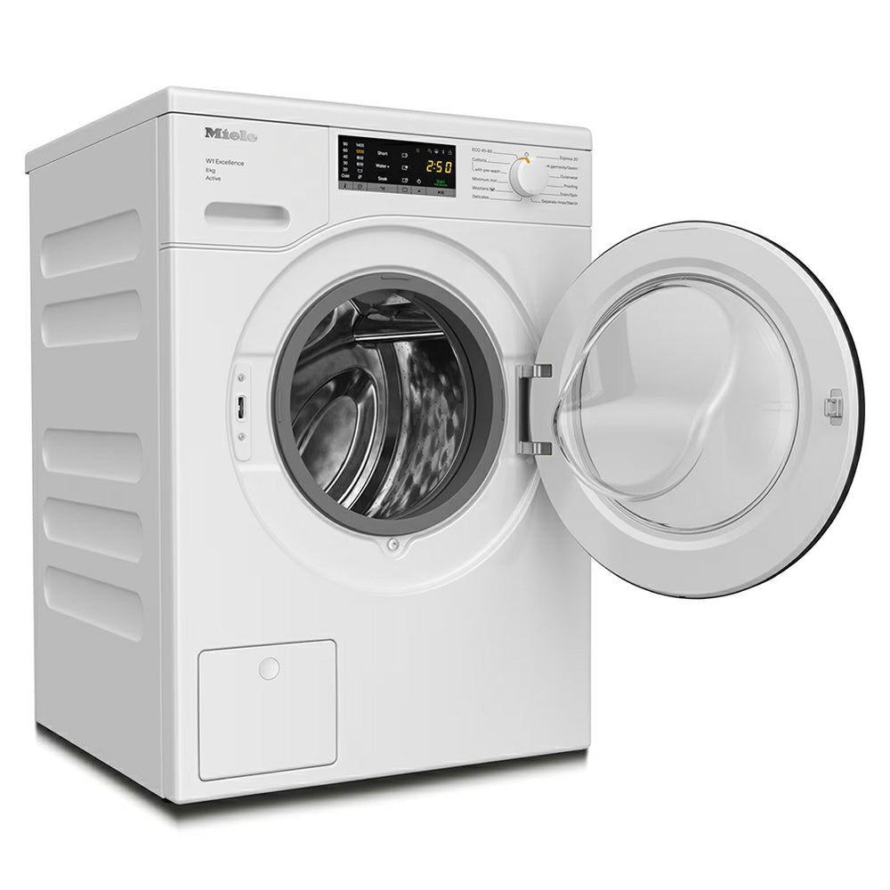Miele W1 Active 8KG 1400RPM freistehend Waschmaschine - Lotus Weiß | WEA 125