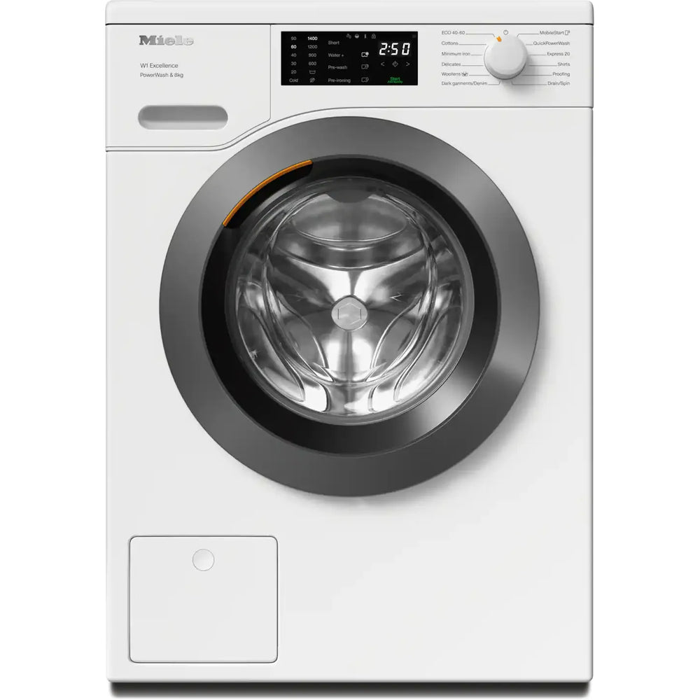 Miele W1 PWash 8KG 1400RPM freistehend Waschmaschine - Lotus Weiß | WEB365WCS