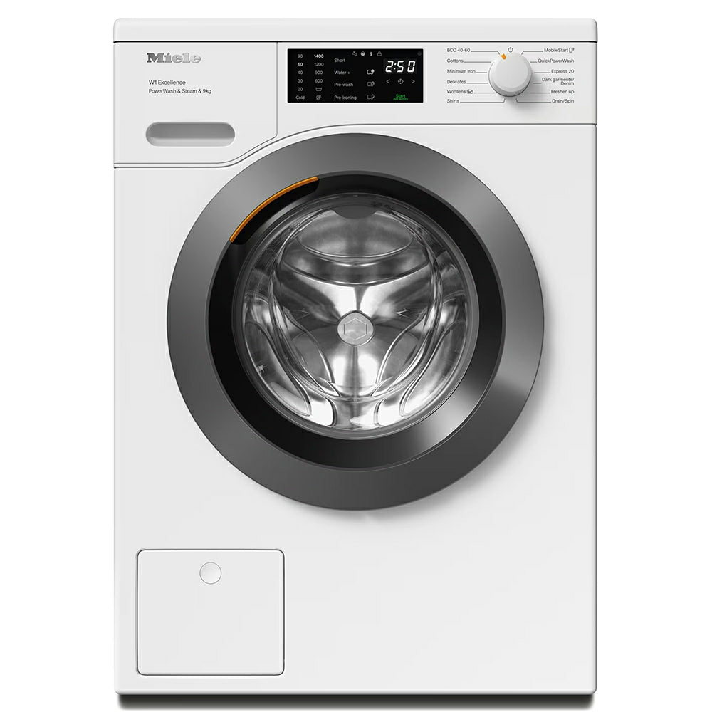 Miele W1 PWash & Steam 9KG 1400RPM freistehend Waschmaschine - Lotus Weiß | WED 385