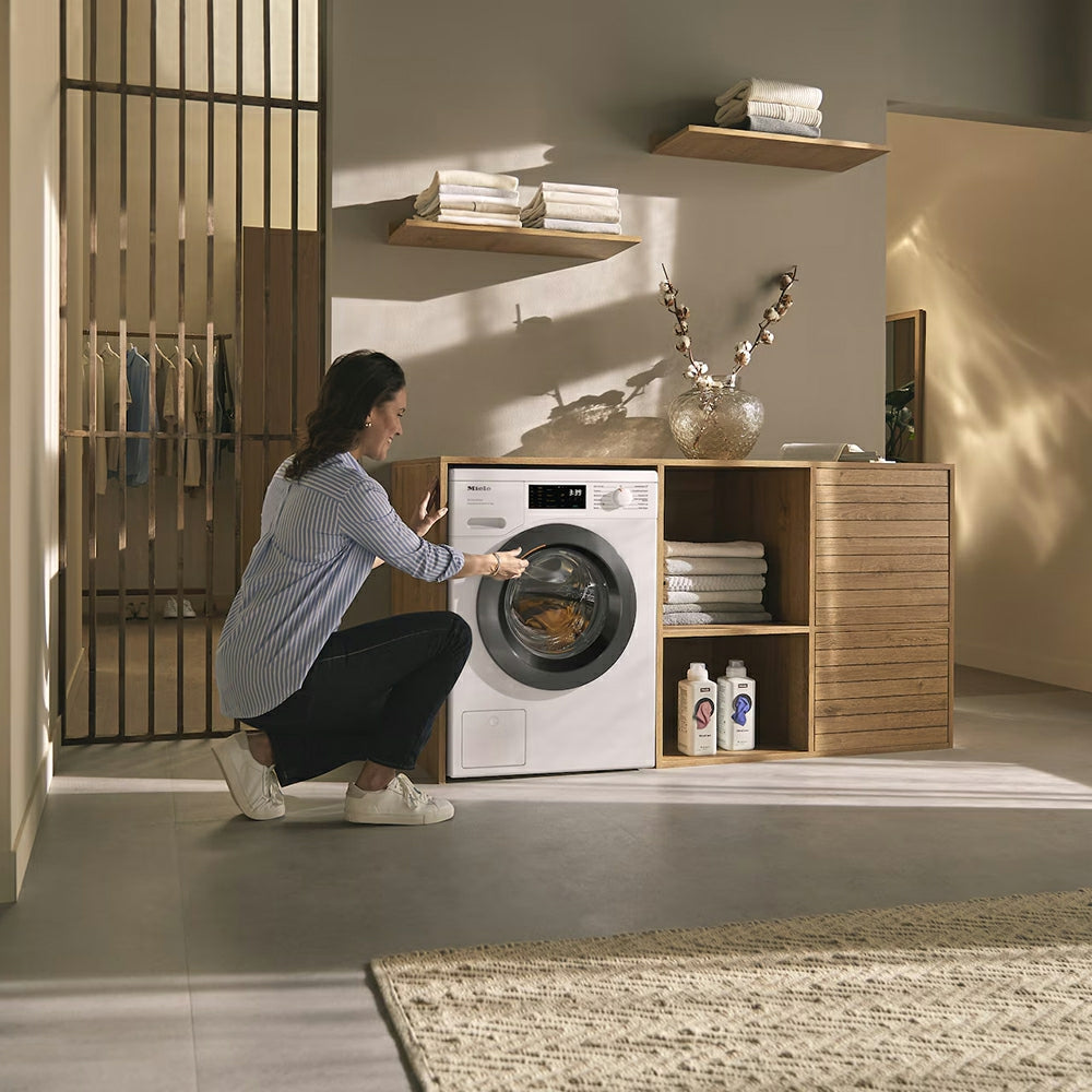 Miele W1 PWash & Steam 9KG 1400RPM freistehend Waschmaschine - Lotus Weiß | WED 385