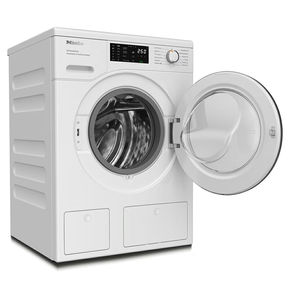 Miele PWash & TDos & Steam 9KG 1400RPM freistehend Waschmaschine - Lotus Weiß | WEG885 WCS