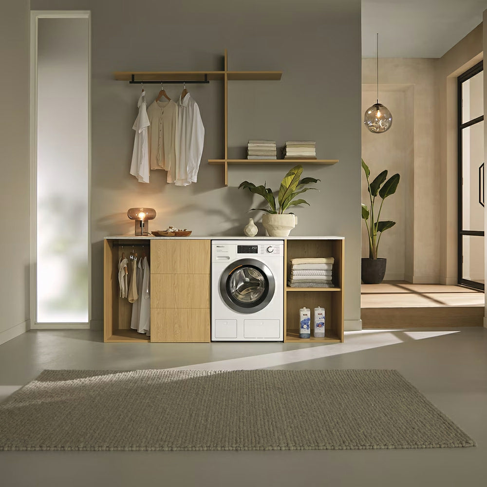 Miele PWash & TDos & Steam 9KG 1400RPM freistehend Waschmaschine - Lotus Weiß | WEG885 WCS