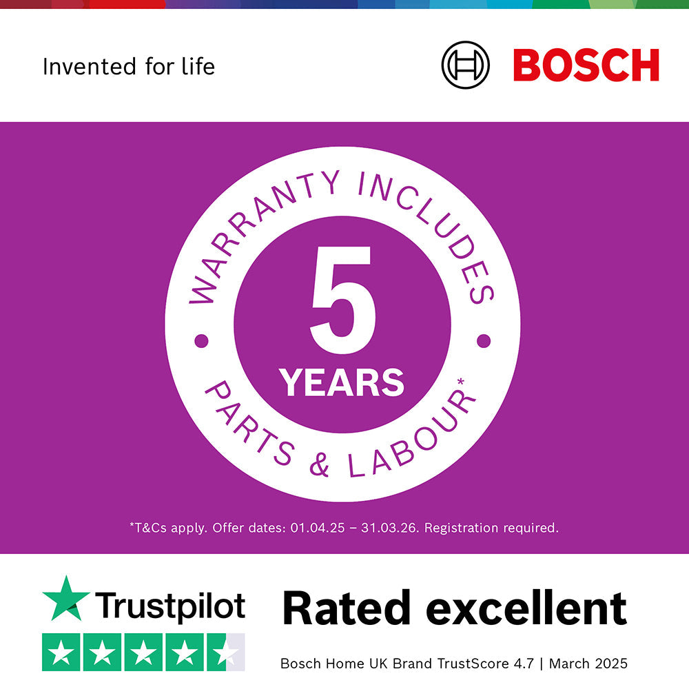 Bosch Series 6 10KG 1400RPM freistehend Waschmaschine - Weiß | WGG254Z1GB