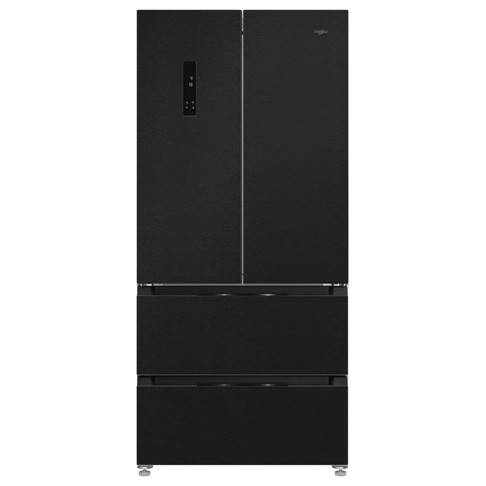 Whirlpool 510L freistehend American Kühl-Gefrierkombination - Schwarz & Inox | WHG26513XK4UK