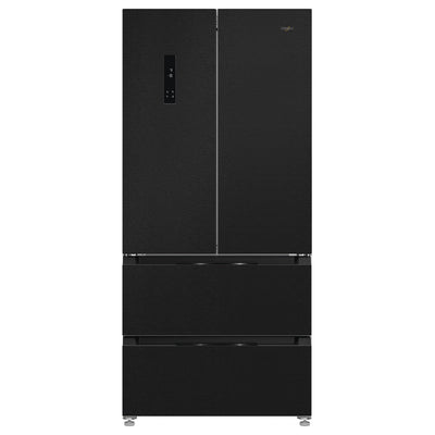 Whirlpool 510L freistehend American Kühl-Gefrierkombination - Schwarz & Inox | WHG26513XK4UK