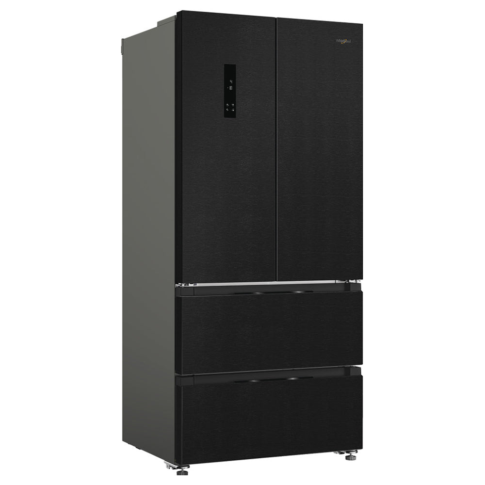 Whirlpool 510L freistehend American Kühl-Gefrierkombination - Schwarz & Inox | WHG26513XK4UK