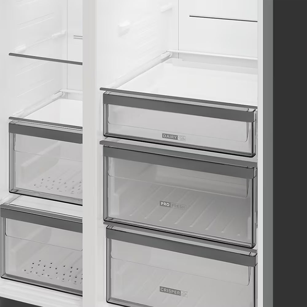Whirlpool 578L Frost Free American Kühl-Gefrierkombination - Pearl Inox | WHG26573WX4UK