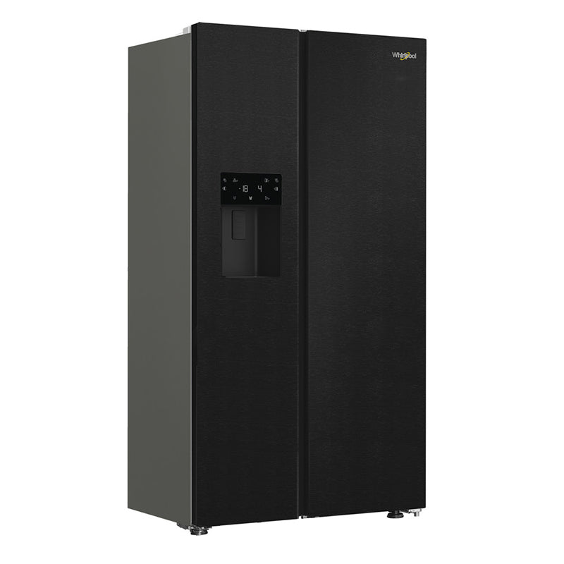 Whirlpool 571L freistehend American Style Kühl-Gefrierkombination - Inox | WHG26574WXK5UK