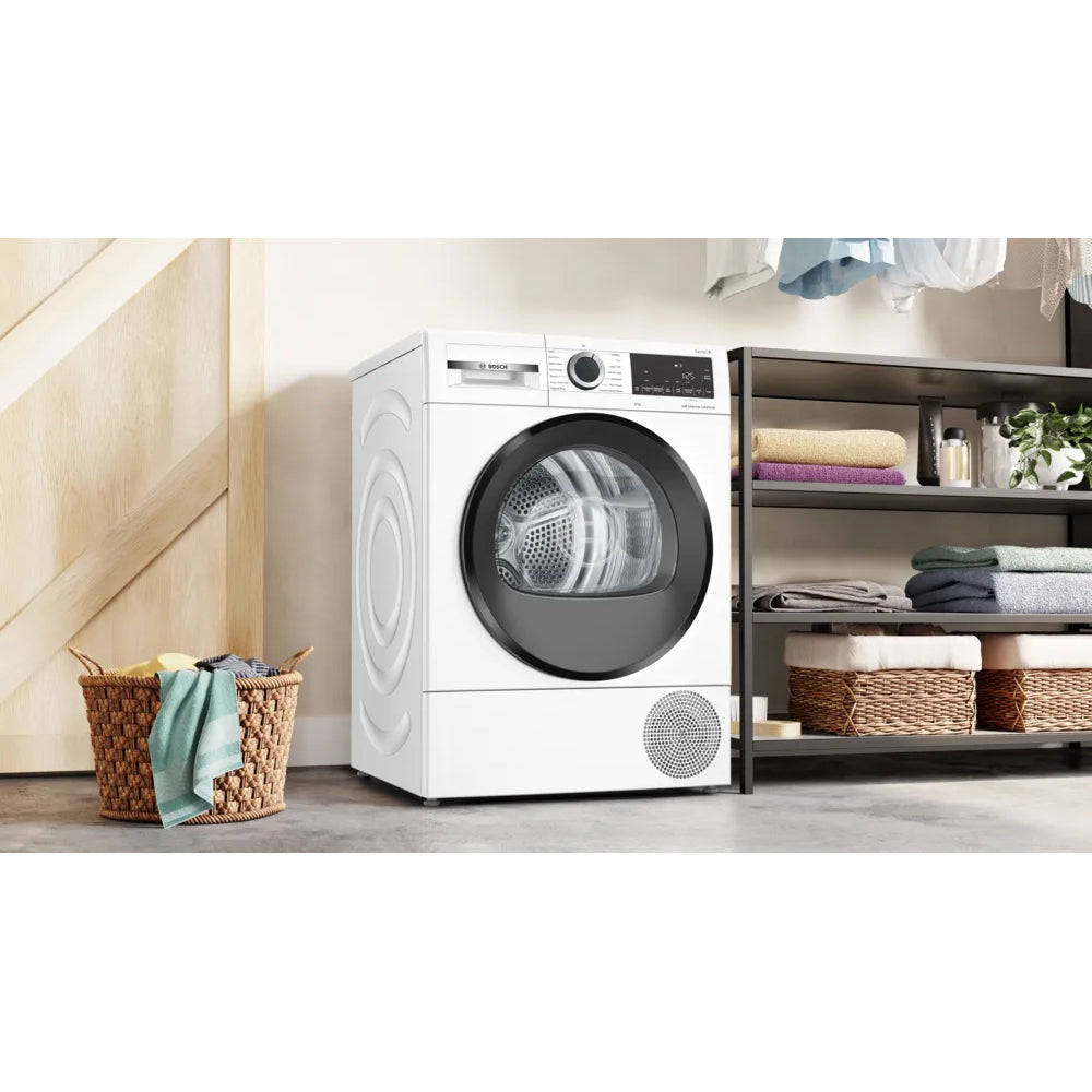 Bosch Series 6 9KG freistehend Heat Pump Wäschetrockner - Weiß | WQG24500GB