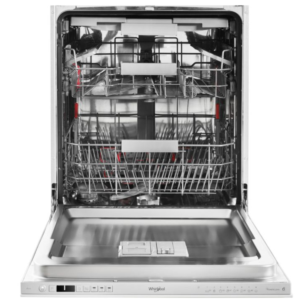 Whirlpool 60CM integriert Standard Geschirrspüler - Silber | WIC3C33PFEUK