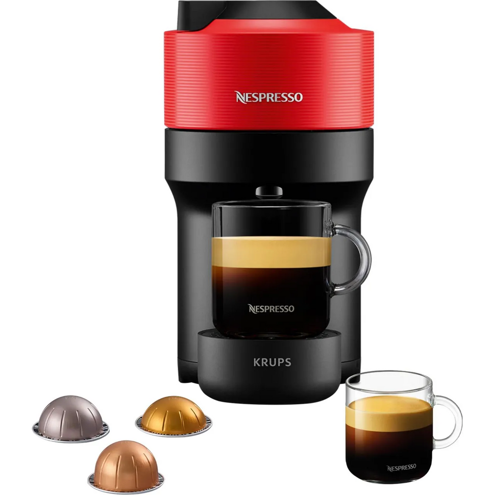 Krups Nespresso Vertuo Pop Pod Kaffeemaschine - Rot | XN920540