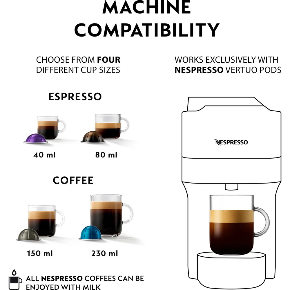 Krups Nespresso Vertuo Pop Pod Kaffeemaschine - Rot | XN920540