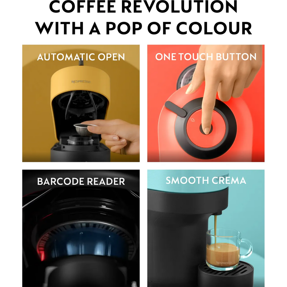 Krups Nespresso Vertuo Pop Pod Kaffeemaschine - Rot | XN920540
