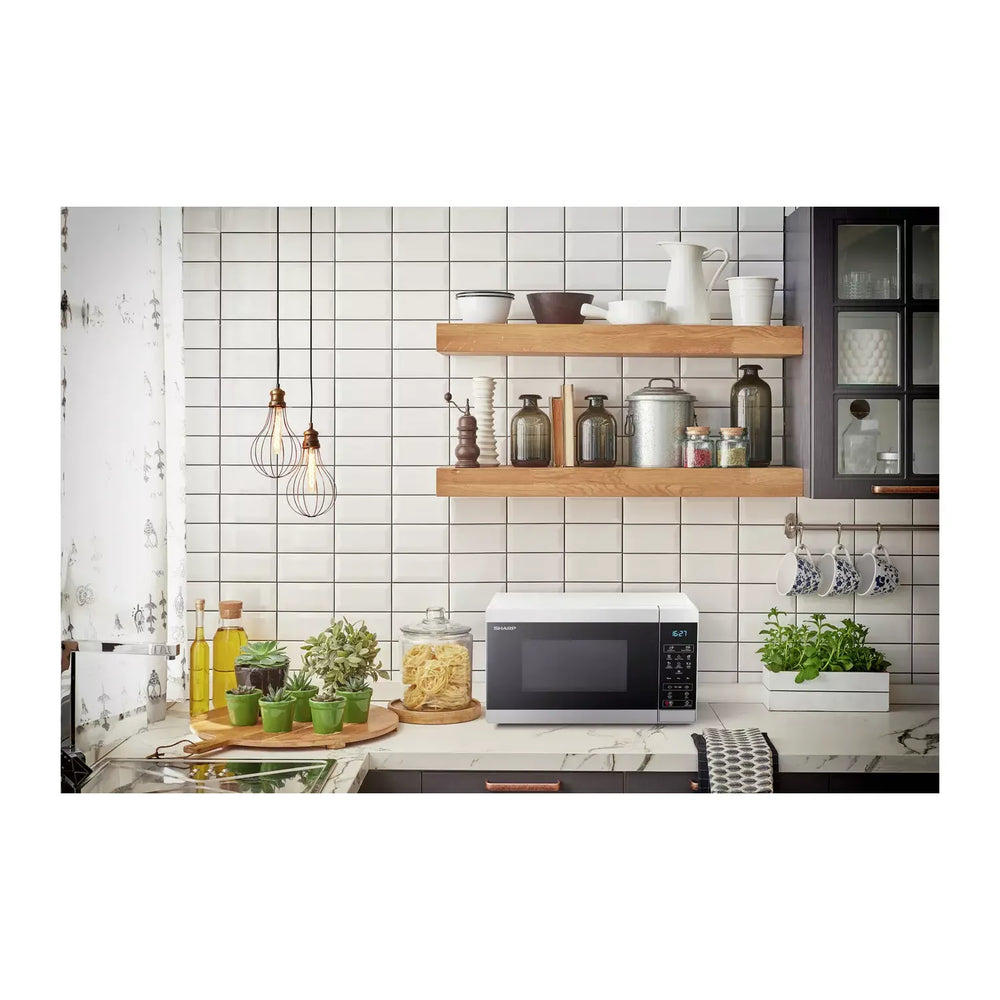 Sharp 20L freistehend Mikrowelle - Silber | YC-MS02U-S