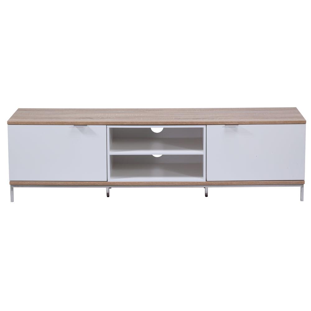Alphason Chaplin 1600 Cabinet for Up to 70" TVs - Light Oak & White | ADCH1600