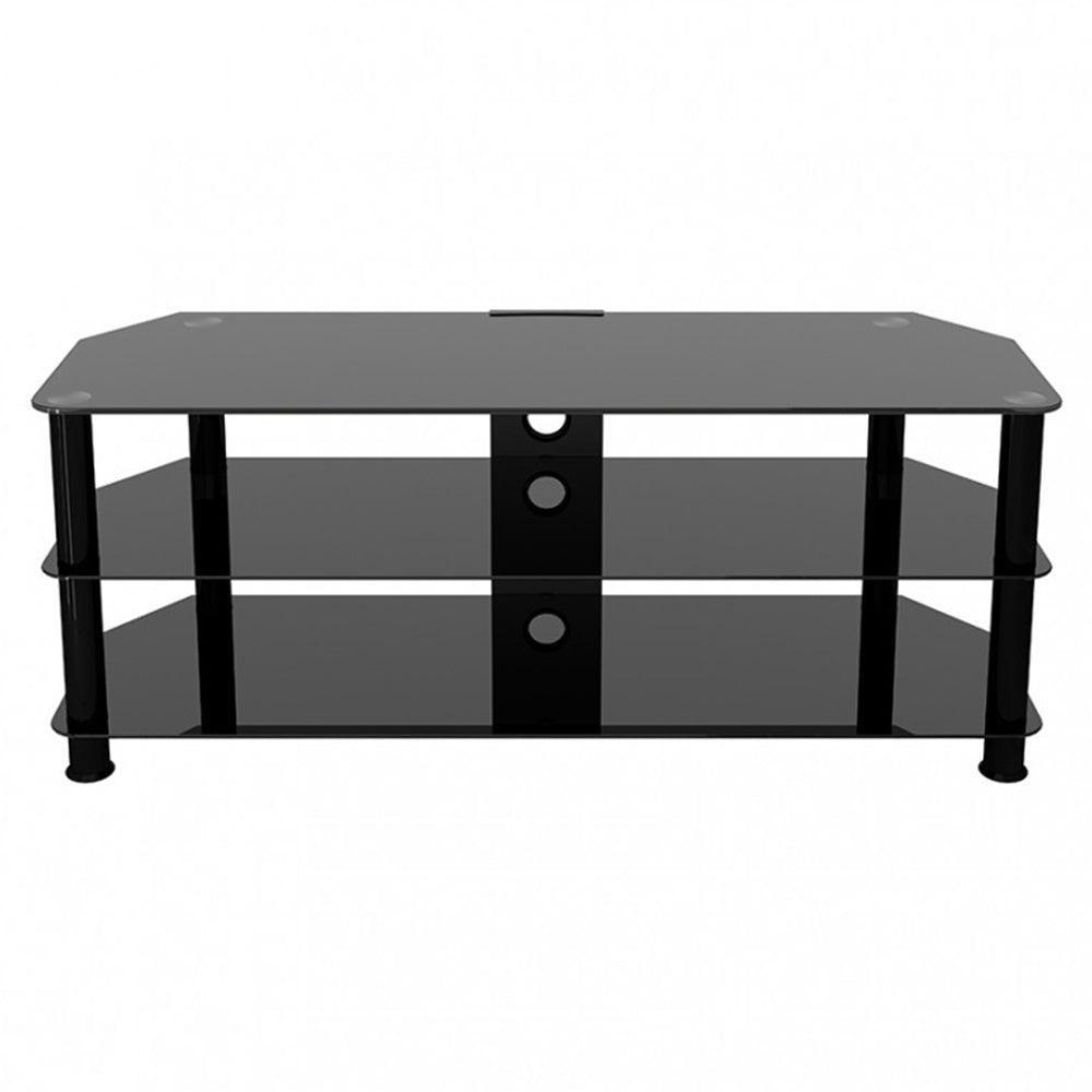 AVF Classic Corner Glass TV Stand for Up to 60" TV - Black | SDC1250CMBB