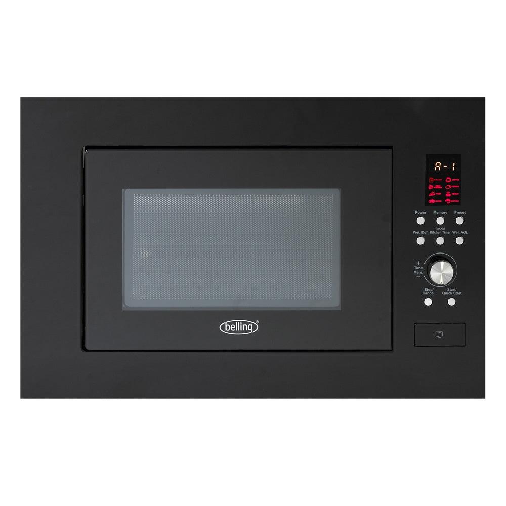 Belling 23L integriert Mikrowelle - Schwarz | BIM60BLK