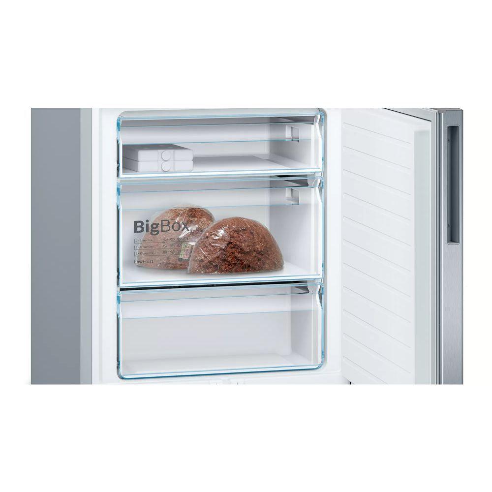 Bosch Serie 6 Low Frost freistehend Kühl-Gefrierkombination - Inox | KGE49AICAG