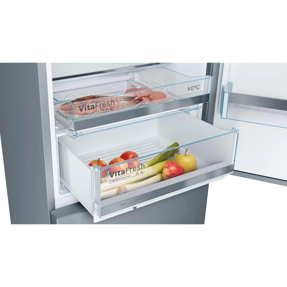 Bosch Serie 6 Low Frost freistehend Kühl-Gefrierkombination - Inox | KGE49AICAG