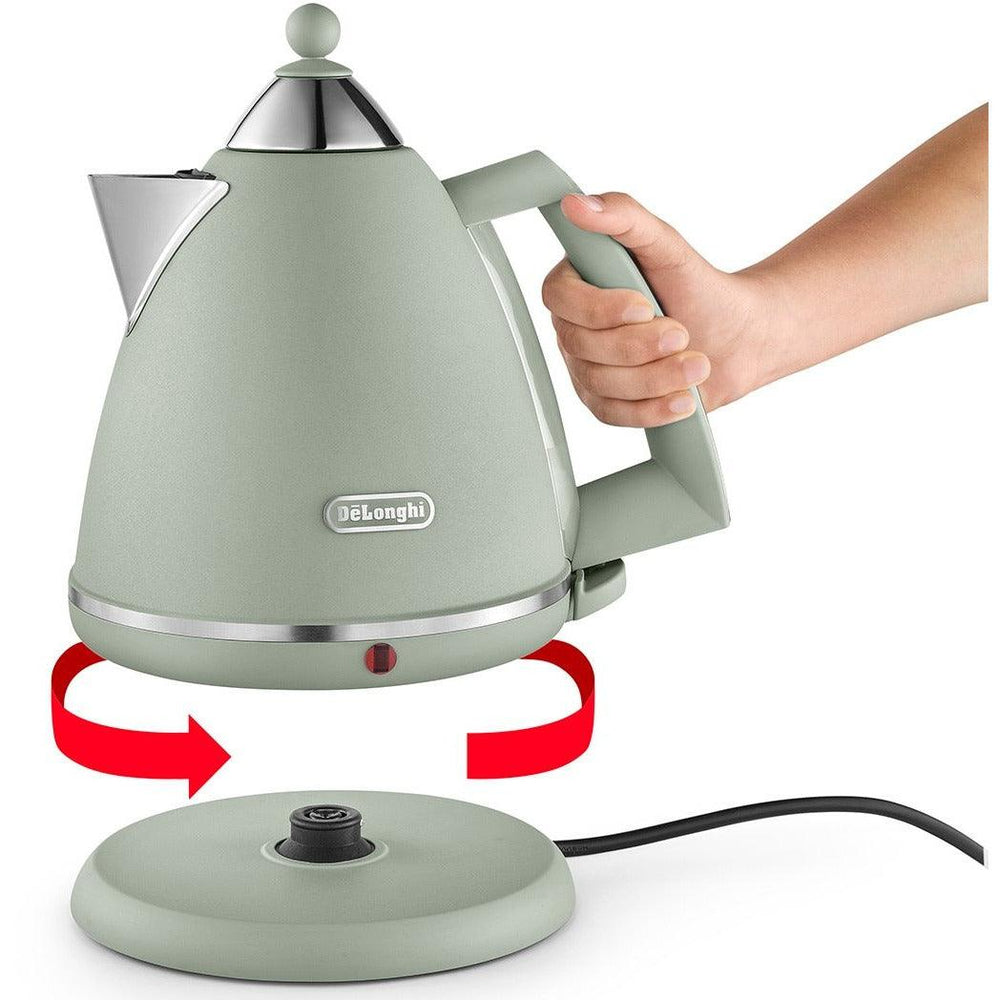 DeLonghi Argento Flora 1.7L Wasserkocher - Grün | KBX3016.GR
