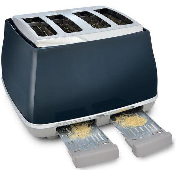 DeLonghi Icona 1800W 4 Slice Toaster - Blau | CTOC4003.BL