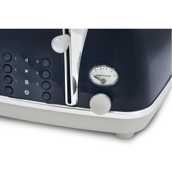 DeLonghi Icona 1800W 4 Slice Toaster - Blau | CTOC4003.BL
