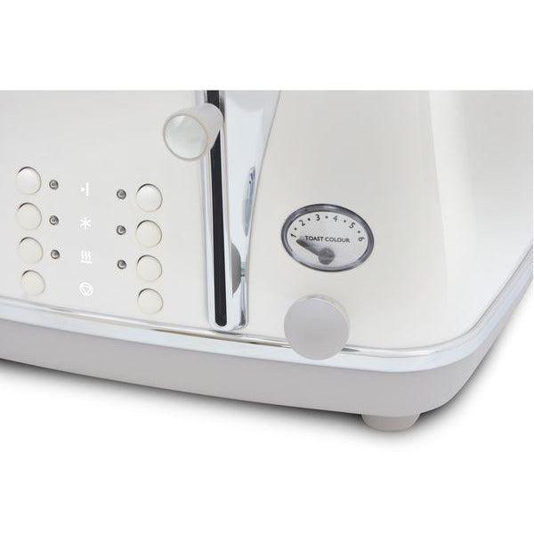DeLonghi Icona 1800W 4 Slice Toaster - Weiß | CTOC4003.W