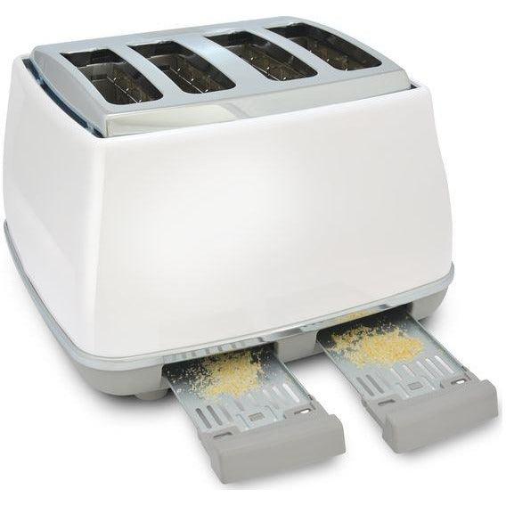 DeLonghi Icona 1800W 4 Slice Toaster - Weiß | CTOC4003.W
