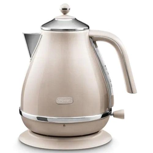 DeLonghi Icona Metallics 1.7L Wasserkocher - Beige | KBOT3001.BG
