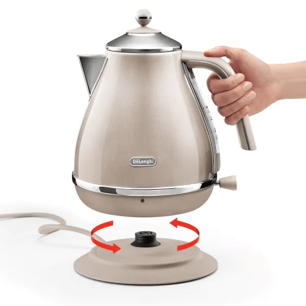 DeLonghi Icona Metallics 1.7L Wasserkocher - Beige | KBOT3001.BG