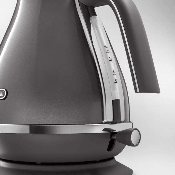 DeLonghi Icona Metallics 1.7L Wasserkocher - Grau | KBOT3001.GY