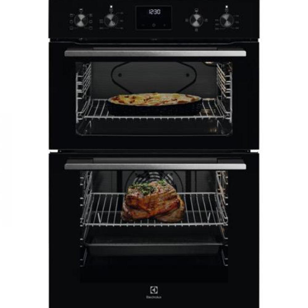 Electrolux 108L Built-In Electric Double Oven - Black | KDFGE40TK