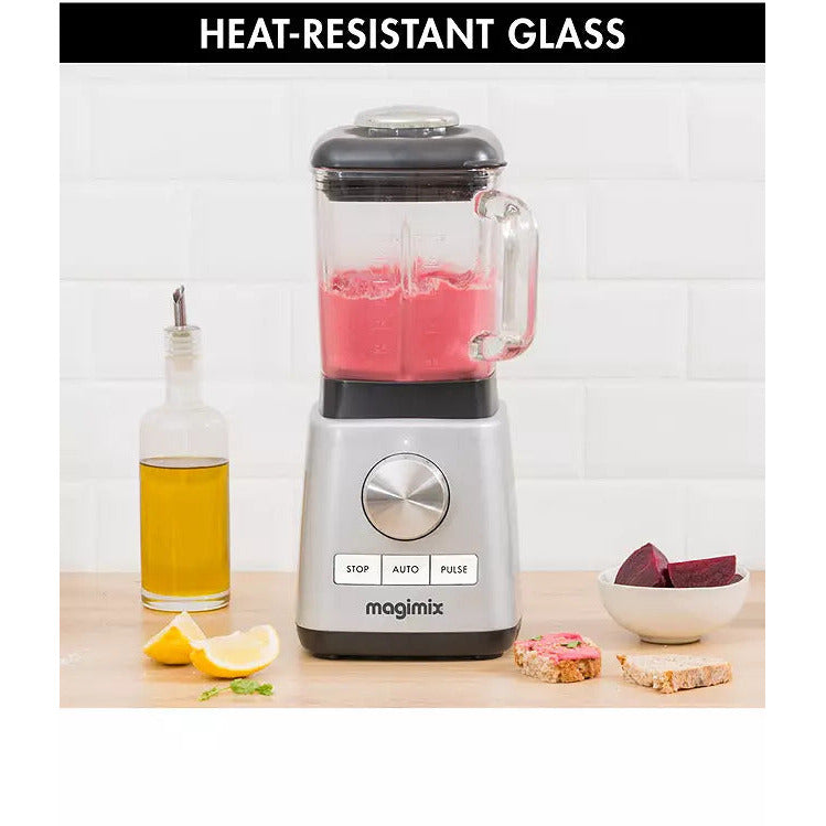 Magimix Standmixer Power 3 1000W Compact Standmixer - Matte Chrome | 11641