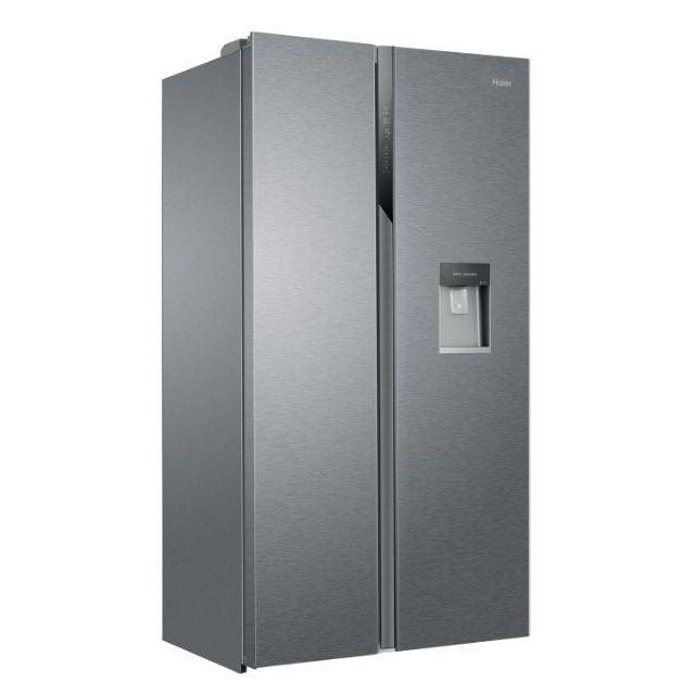 Haier 521L Frost Free freistehend American Kühl-Gefrierkombination - Silber | HSR3918EWPG