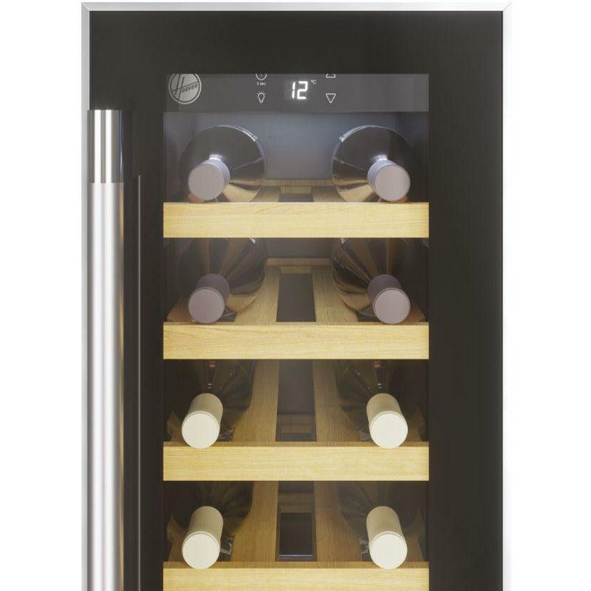 Hoover 20 Bottles freistehend Weinkühlschrank - Schwarz | HWCB 30 UK/N