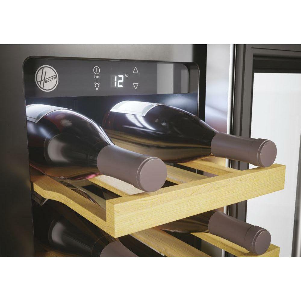 Hoover 20 Bottles freistehend Weinkühlschrank - Schwarz | HWCB 30 UK/N