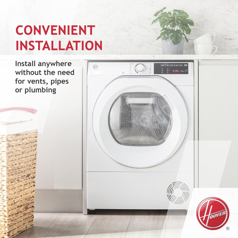 Hoover Dynamic H-Dry 300 9KG freistehend Heat Pump Wäschetrockner - Weiß | HLEH9A2DE-80