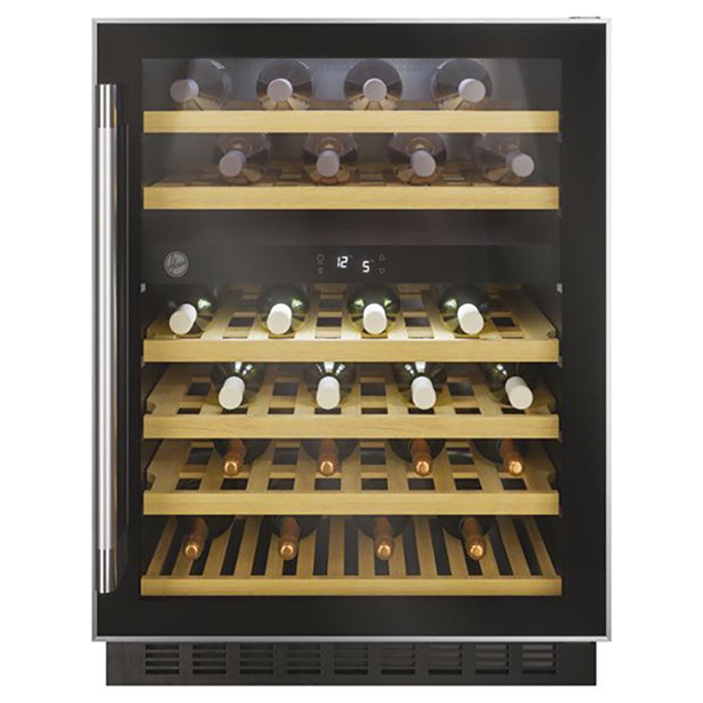 Hoover H-WINE 300 46 Bottles freistehend Weinkühlschrank - Schwarz | HWCB60 UK/N