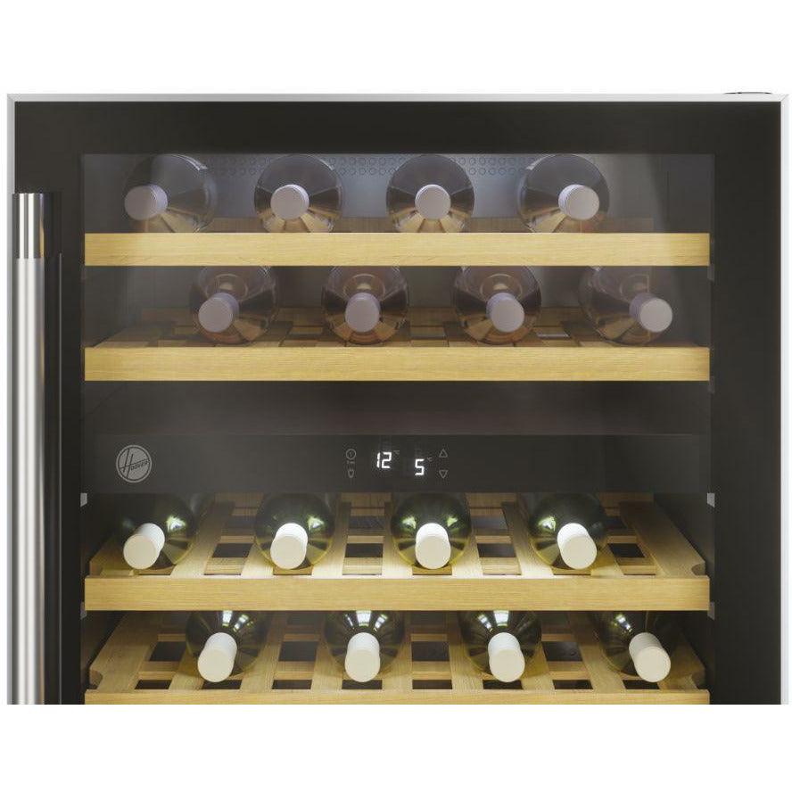 Hoover H-WINE 300 46 Bottles freistehend Weinkühlschrank - Schwarz | HWCB60 UK/N