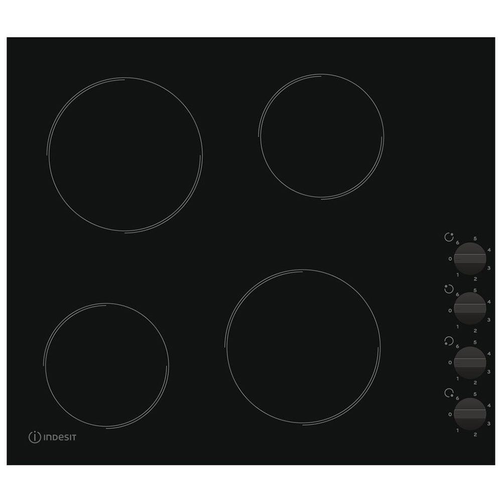 Indesit 60CM 4 Zone Electric Ceramic Kochfeld - Schwarz | RI860C