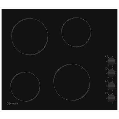 Indesit 60CM 4 Zone Electric Ceramic Kochfeld - Schwarz | RI860C