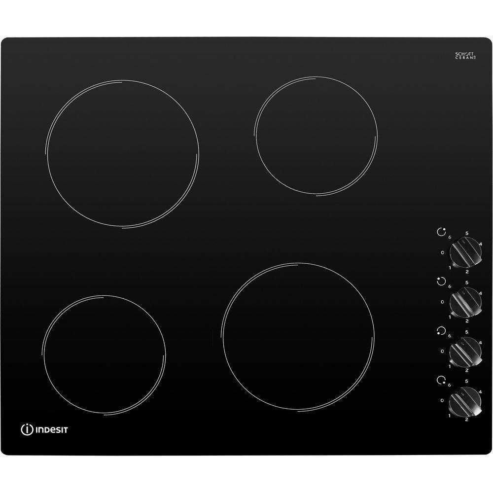 Indesit 60CM 4 Zone Electric Ceramic Kochfeld - Schwarz | RI860C