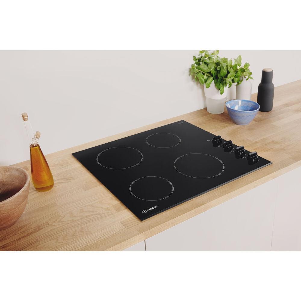 Indesit 60CM 4 Zone Electric Ceramic Kochfeld - Schwarz | RI860C