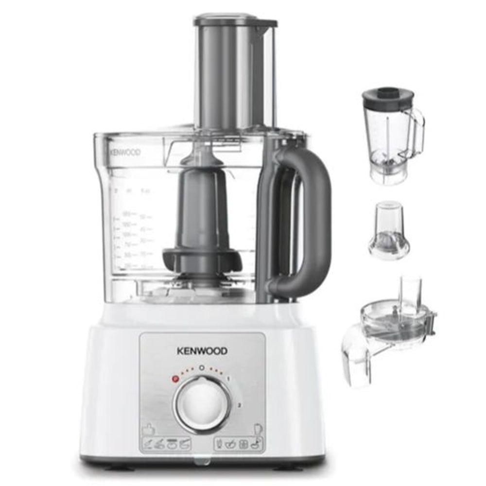 Kenwood Multipro Express 1000W Küchenmaschine - Weiß & Edelstahl | FDP65.860WH